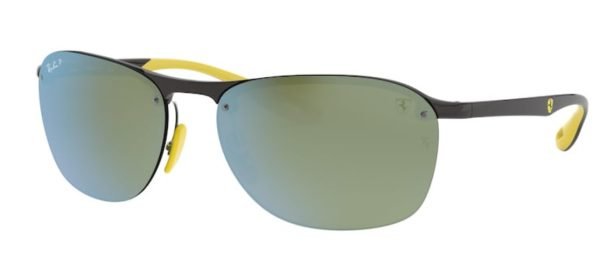 Ray-Ban RB4302M Scuderia Ferrari - Grey Silver Mirror Polarised F624H1