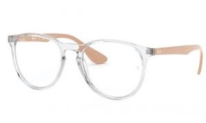 Ray-Ban Erika round glasses in clear