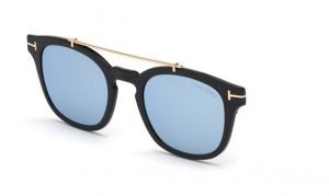 Tom Ford 5532 sunclip in Shiny Black/Blue Mirror 01X