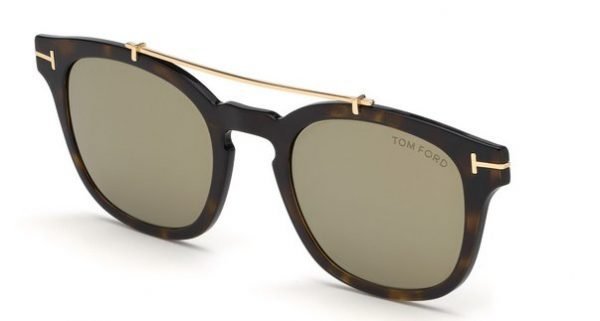 Tom Ford TF5532 Clip On - Havana/Brown Mirror 52G