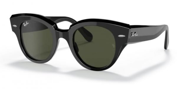 Ray-Ban Roundabout RB2192 - Black On Gold 901/31