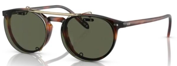 Oliver Peoples Riley R Clip On OV5004C - Brushed Gold/G15 Polarised 53119A