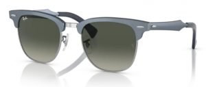 Ray Ban RB3507 Clubmaster Aluminum Blue on Silver 924871 sunglasses