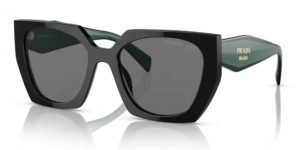 Prada PR 15WS 1AB5Z1 Black polarised sunglasses