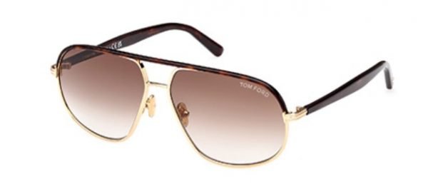 Tom Ford FT1019 Maxwell - Deep Gold/Gradient Brown 30F