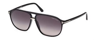 TF1026 Bruce black aviator sunglasses