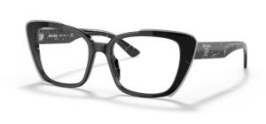 Prada PR01YV 09V1O1 black glasses