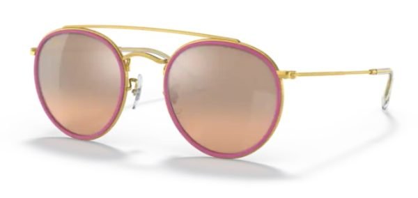 Ray-Ban RB3647N - Gold Pink Grey Gradient Mirror 92373E