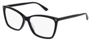 Gucci GG0025O 001 black glasses