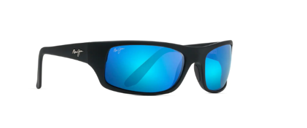 Maui Jim Peahi 202 - Black Matter Rubber/Blue Hawaii B202-2M