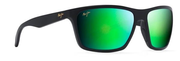 Maui Jim Makoa 804 - Matte Black/Maui Green GM804-2M