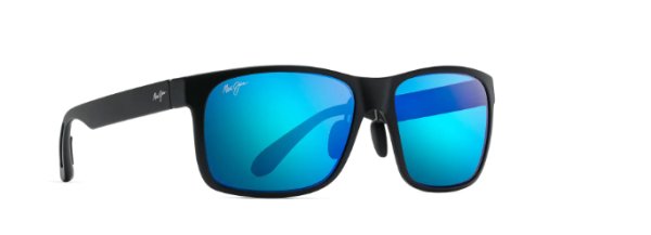 Maui Jim Red Sands 432 - Matte Black/Blue Hawaii B432-2M