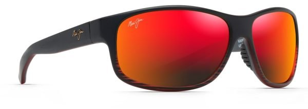 Maui Jim Kaiwi Channel 840 - Burgundy Stripe/Hawaii Lava RM840-07C