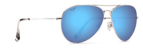 Maui Jim 264 Mavericks - Silver/Blue Hawaii B264-17