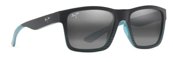 Maui Jim The Flats 897 - Black Teal Stripes/Neutral Grey 897-02