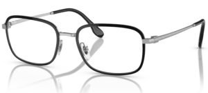 Ray Ban 6495 2861 black on silver glasses