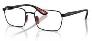 Ray Ban 6507M F002 black red Ferrari glasses