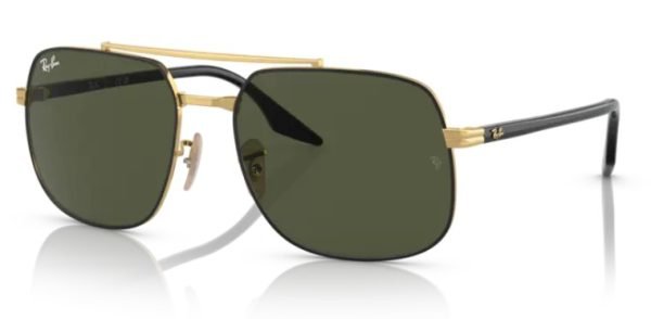 Ray-Ban RB3699 - Black on Gold/Green 900031