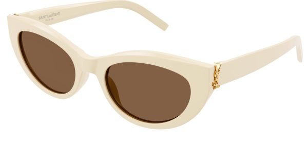 Saint Laurent SL M115 - Ivory/Brown 004