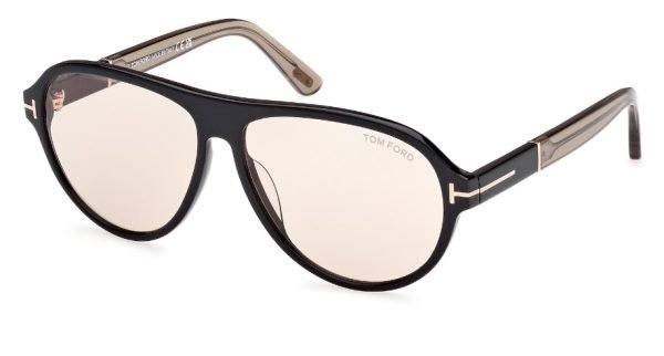 Tom Ford Quincy TF1080 - Shiny Black/Beige 01E