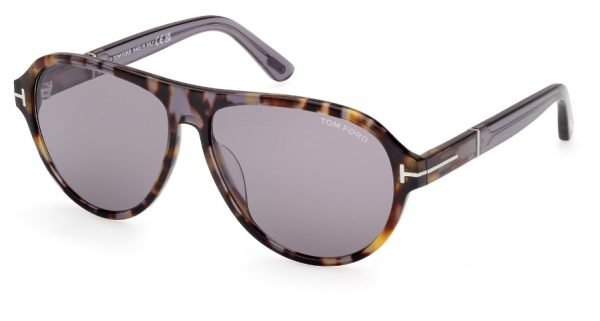 Tom Ford Quincy TF1080 - Coloured Havana/Grey 55C