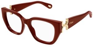 Chloe CH0238O 004 burgundy glasses