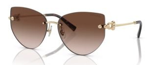 Tiffany TF3096 62013B gold brown sunglasses