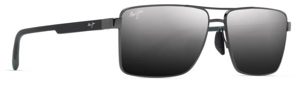 Maui Jim Piha 621 - Gunmetal Black/Silver Black Mirror DSB621-02