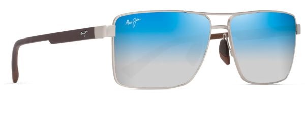 Maui Jim Piha 621 - Silver Brown/Silver Blue Mirror DBS 621-17