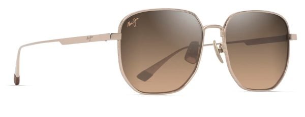 Maui Jim Lewalani Asian Fit 632 - Shiny Light Gold/HCL Bronze HS632-16