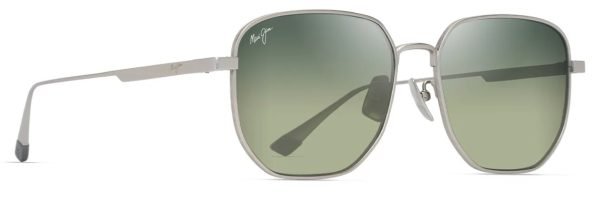 Maui Jim Lewalani Asian Fit 632 - Matte Silver/Maui HT HTS632-17