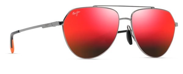 Maui Jim Waiwai 634 - Shing Ruthenium/Hawaii Lava RM634-17