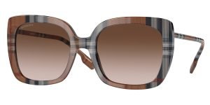 400513 Brown check /Gradient brown