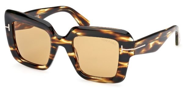 Tom Ford Esme FT1157 - Dark Striped Havana 52E