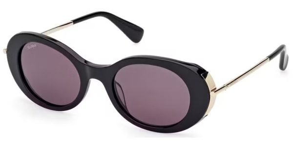 Max Mara MM0080 Malibu 10 - 01A - Shiny Black /Smoke