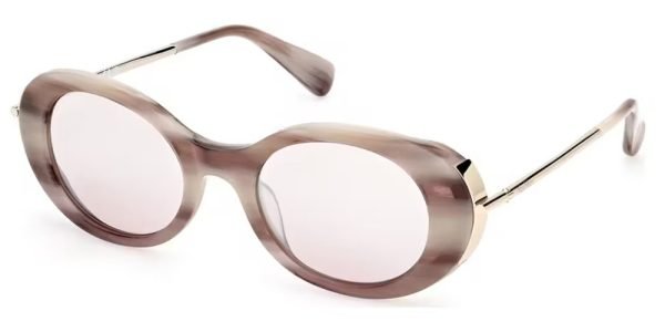 Max Mara MM0080 Malibu 10 - 60G - Grey/Horn / Brown Mirror