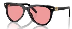 Miu Miu MU 12ZS 16K1D0 black pink sunglasses