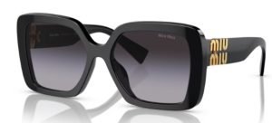 Miu Miu MU 1AB5D1 black sunglasses