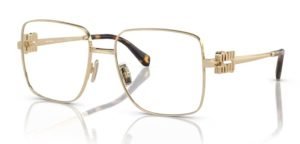 Miu Miu MU51XV ZVN1O1 pale gold glasses