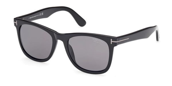 Tom Ford TF1099-N Kevyn - 01D - Shiny Black/Smoke Polarized