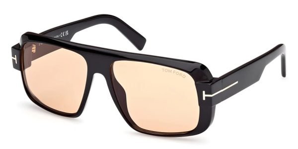 Tom Ford TF1101 Turner - 01E - Shiny Black/Brown