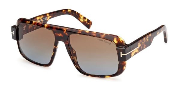 Tom Ford TF1101 Turner - 52F - Dark Havana/Gradient Brown