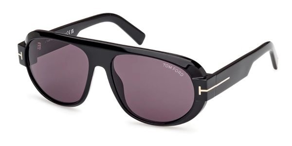 Tom Ford TF1102 Blake-02 - 01A - Shiny Black/Smoke