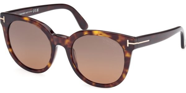 Tom Ford TF1109 Moira - 52H - Dark Havana/Brown Polarised