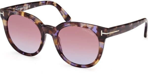 Tom Ford TF1109 Moira - 55Z - Coloured Havana/Gradient Or Mirror Violet