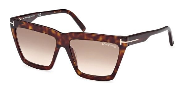 Tom Ford TF1110 Eden - 52F - Dark Havana/Gradient Brown