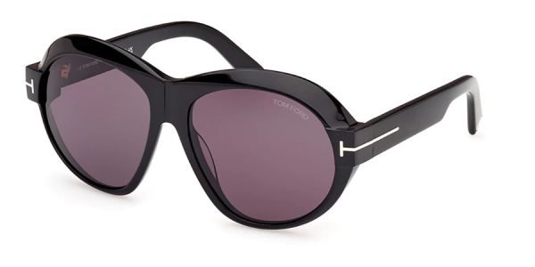 Tom Ford TF1113 Inger - 01A - Shiny Black/Smoke