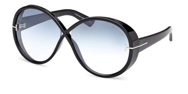 Tom Ford TF1116 Edie-02 - 01X - Shiny Black/Smoke Mirror