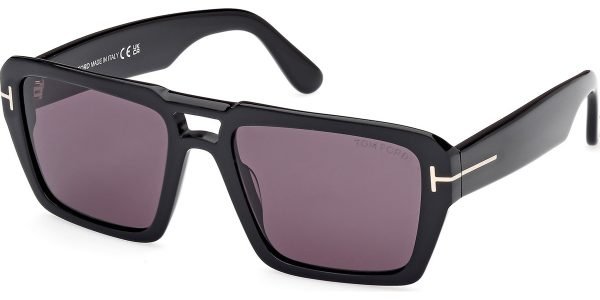 Tom Ford TF1153 Redford - 01A - Shiny Black/Smoke