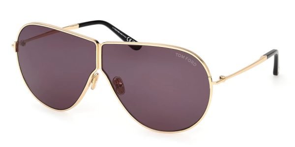 Tom Ford TF1158 Keating - 30A - Shiny Deep Gold/Smoke